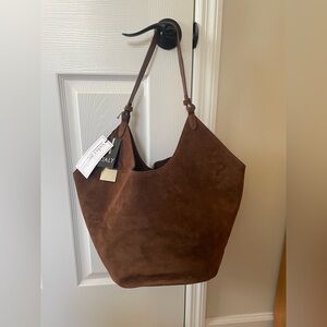 Brown Suede Women's Bag